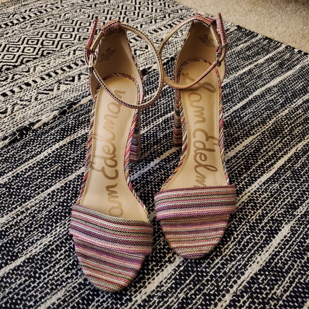 Sam Edelman multi-colored heels